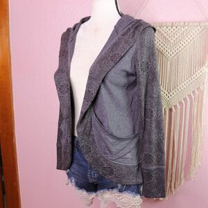 Balance Collection | Open Front Hooded Cardigan Small‎